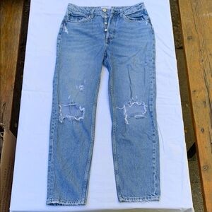 We The Free Distressed Light Blue Jeans